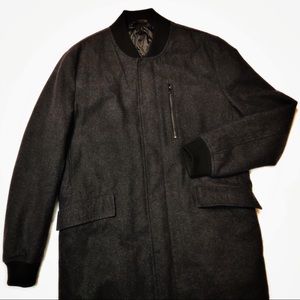 ZARA MAN • long bomber jacket lined